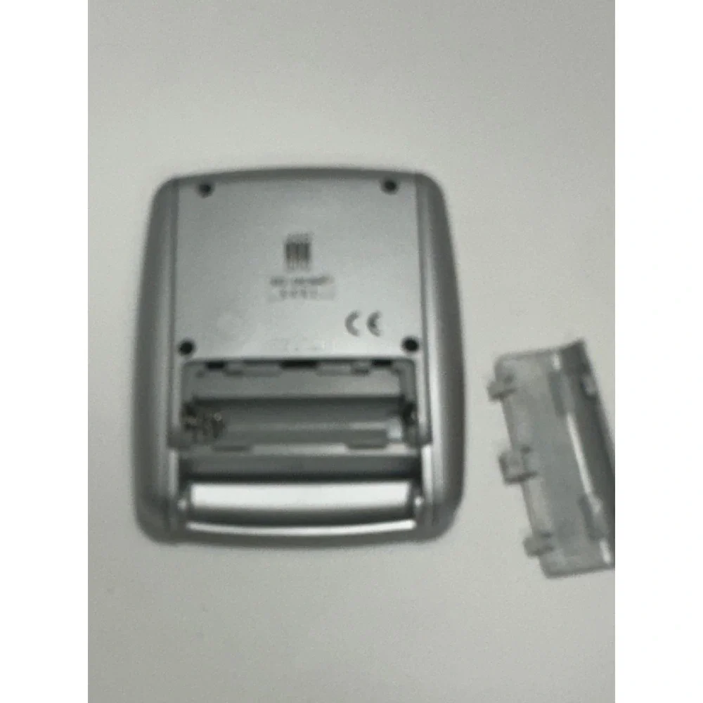 Seiko QHL004S Travel Desk Dual Alarm Clock Folding Backlit Snooze Silver